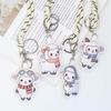 Cute Cartoon Sheep Keychain Adorable Soft Shape Durable Lanyard 1Pcs Lightweight Backpack Pendant for Holiday Gifts