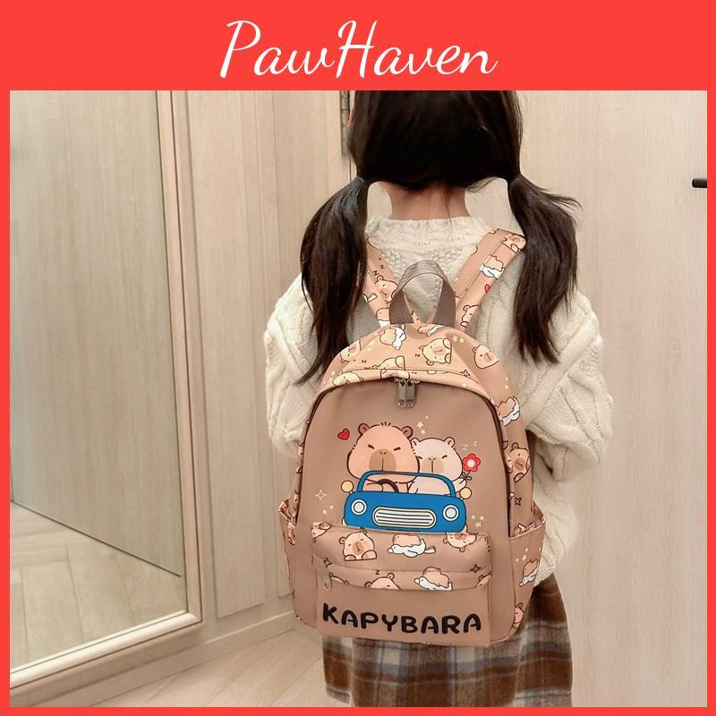 Playful And Durable Kids Cartoon Backpack With Soft Shoulder Straps For Use School