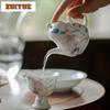 135ml Japanese Style Hand Drawn Lily Flower Teapot Traditional Tea Infuser Pot Tea Maker Kettle With Ball Hole Cha Gift Supplies