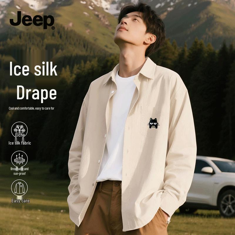 

JEEP Men s Ice Silk Long Sleeve Shirt 2XL
