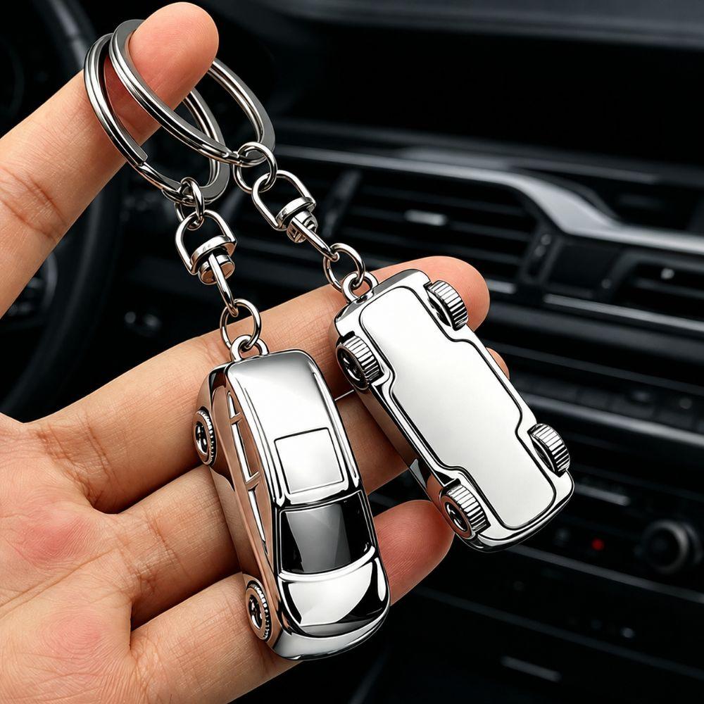Portable Simulated Car Model Keychain Zinc Alloy Bag Charming Beach Slippers Pendant for Women Men