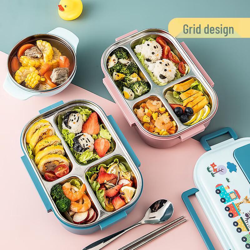MAXCOOK Kids Cartoon Insulated Lunch Box