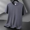QICED Men's Fashion Casual Summer Spring O-Neck Short Sleeve Blouses & Shirts Casual Chic