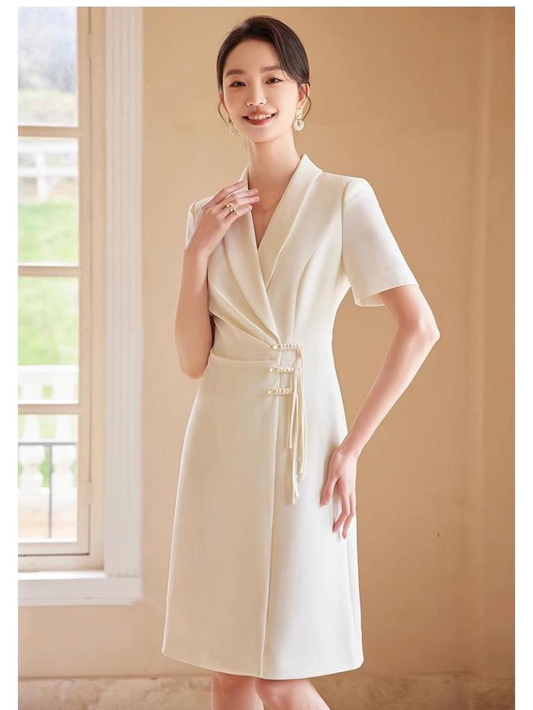 Aishangchen 2024 Summer Fashion Little Fragrant Style Versatile Commute Formal Dress