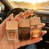Car Essential Oil Empty Diffuser Bottle 8ml Dyed Square Cap Mini Ornament for Travel Vehicle Aromatherapy Decor