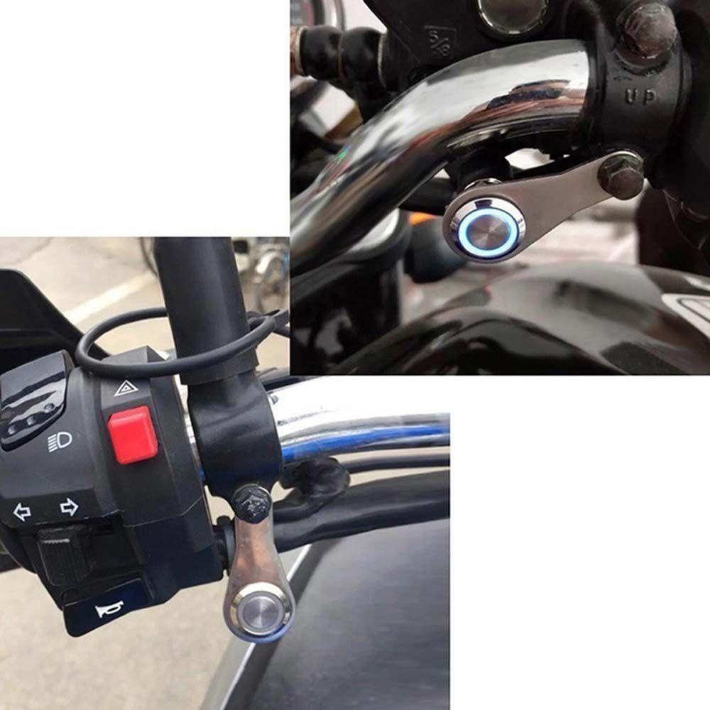 Connector Motorcycle LED Light Switch Fog Light switch Handlebar Mount Push Button Push Button
