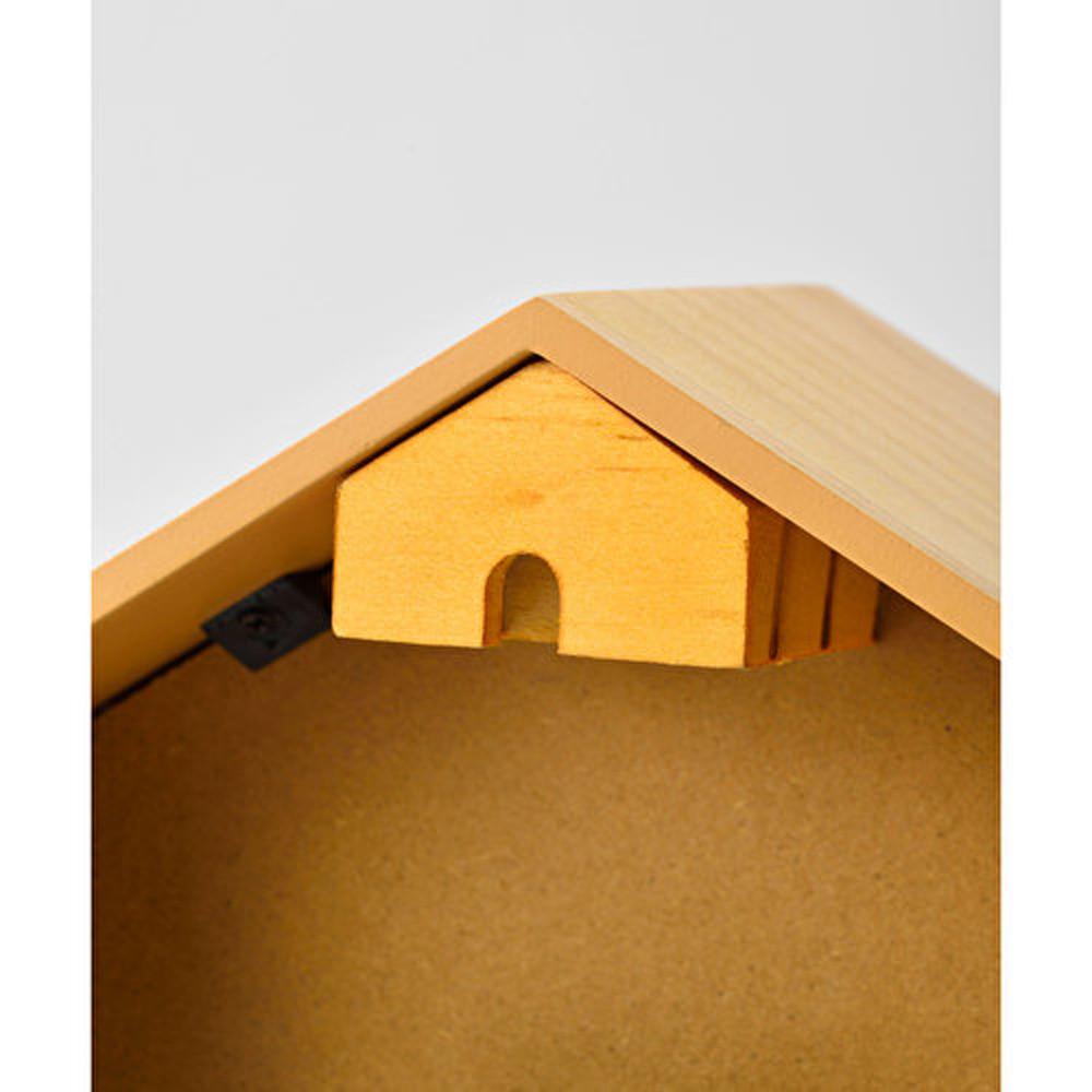 BRUNO Wall Clock/place Clock Wood House Clock White BCW042-WH 1 Piece