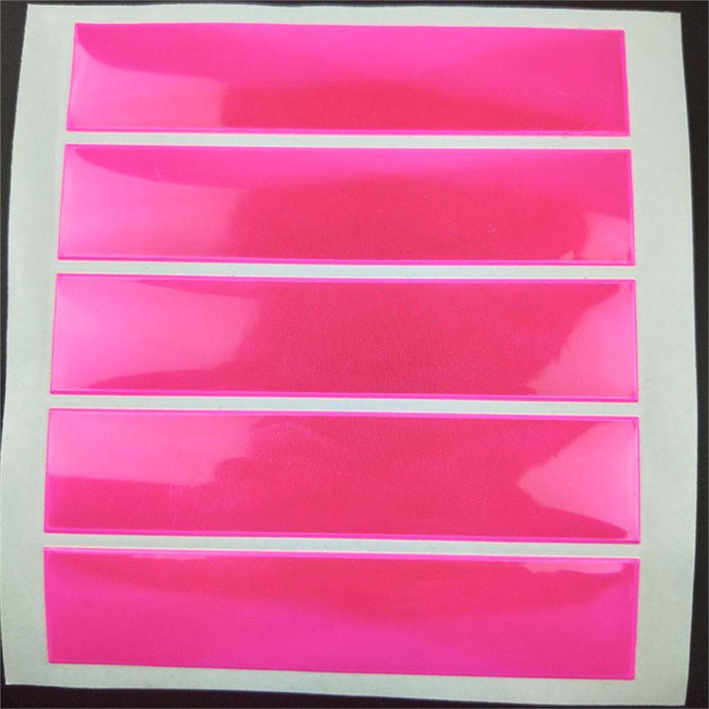 

Scooter Decal Sticker Super Sticky Reflective Sticker Reflective Strips Helmet Sticker Reflecting розовый