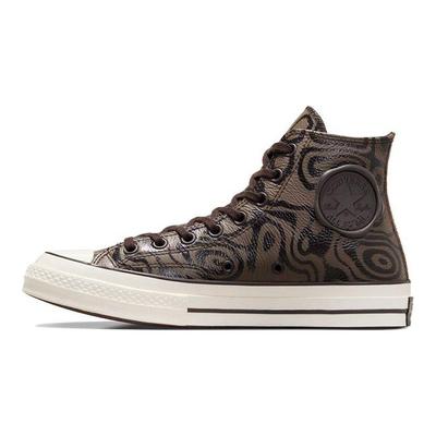 Willy Wonka x Chuck 70 High Chocolate Swirl Unisex Spor Ayakkabı Kahverengi Ten Rengi Egrek A08151C