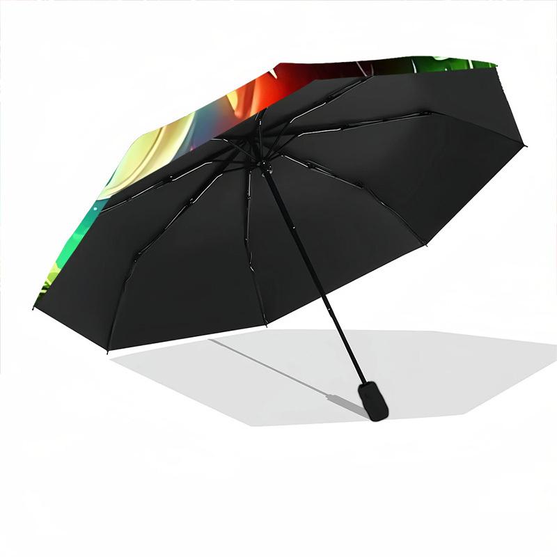 1pc Dragon Rainbow Automatic Folding Umbrella, Sturdy And Durable Automatic Folding Umbrella with 8 Ribs, Convenient for Outdoor Use014