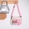 Pocket Transparent Shoulder Bag Ballet Style Student Crossbody Bag  Travel