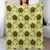 Süße Avocados Fliesen Überwurfdecke Manga Karomuster Winterbetten Thermodecken Für Reise Decken
