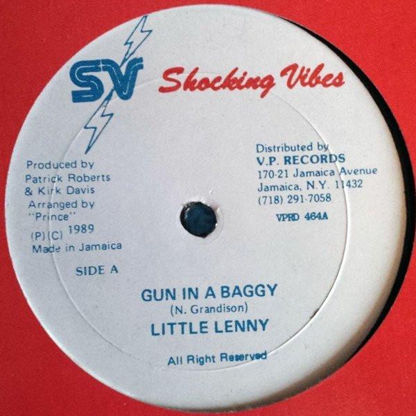 

LP Record LITTLE LENNY Gun In A Baggy VPRD464 Shocking Vibes 1989 US Reggae Ska Dub Used