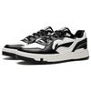 Li-Ning Lightweight Trend Synthetic Leather Non-Slip Wear-Resistant Low-Top Skate Shoes Men Sneakers White Black AGCT009-4