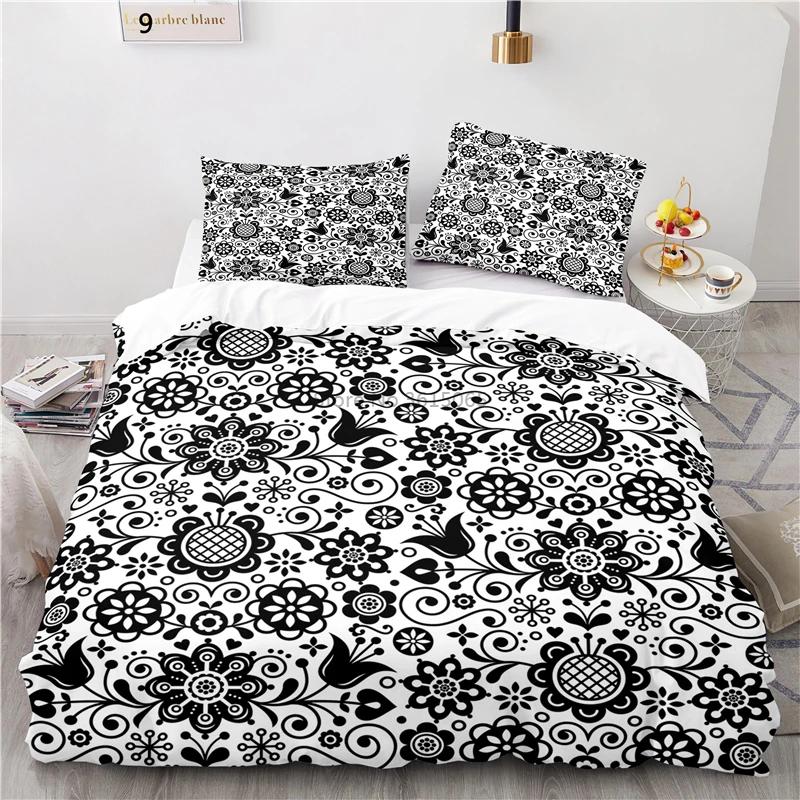 Fashion Nordic Printed 3d Bedding Set Duvet Cover Set Pillowcase Twin Full Queen King Size Bedclothes Bed Linen Drop Shipping