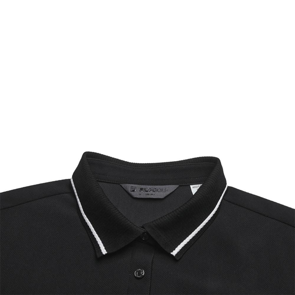 Fila Golf Series Cool Touch Classic Versatile Comfortable Short Sleeve Dress Women Dresses Deep-Black A11W625333FBK