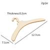 10 Pieces Mini Size Hangers for Baby Girl Doll DIY Craft , Wood Color cm