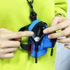 Square Oxford Cloth Mini Wallet Zipper Bag Small Card Holder Hanging Neck Coin Purse  Cycling