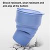 Collapsible Silicone Travel Cup 12oz Portable Foldable Coffee Mug for Camping Hiking Commuting Leakproof Eco-Friendly Water Bottle with Wide Mouth