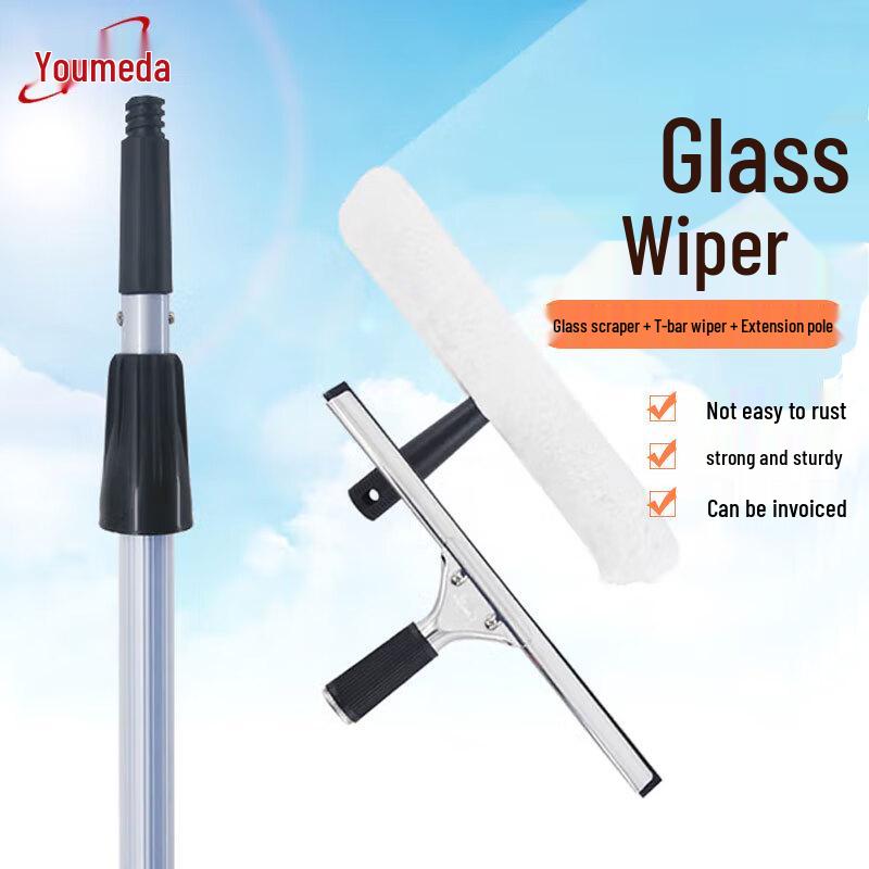 Telescopic Window Cleaner Kit Glass Squeegee