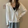 Waffle thin sweater women's new early new loose versatile trendy brand hoodie jacket