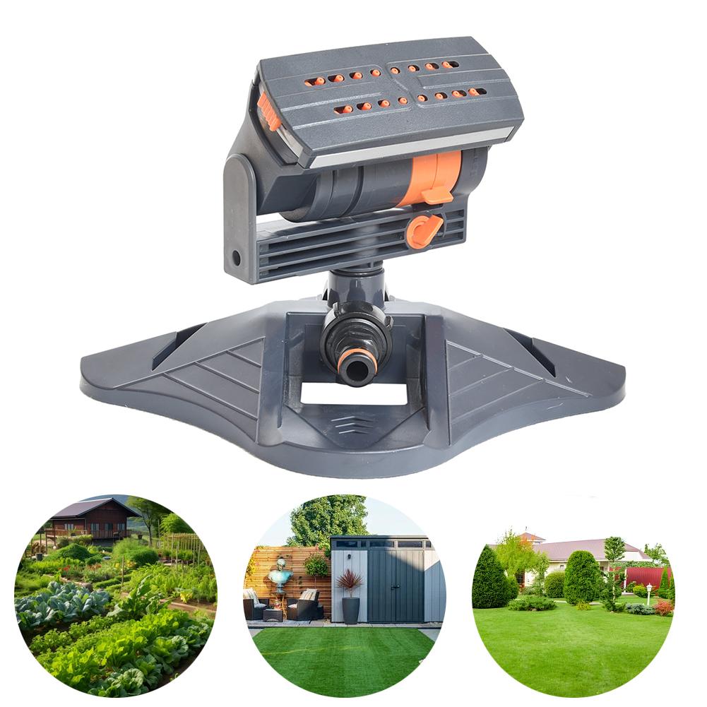 Large Coverage Lawn Sprinkler 16 Holes Automatic Garden Sprinkler Adjustable Irrigation Watering System for Outdoor Yard Garden