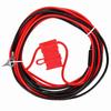 HKN4137A ABS   Metal Power Cord with Buckle for MOTOROLA Mobile Radio Black Red