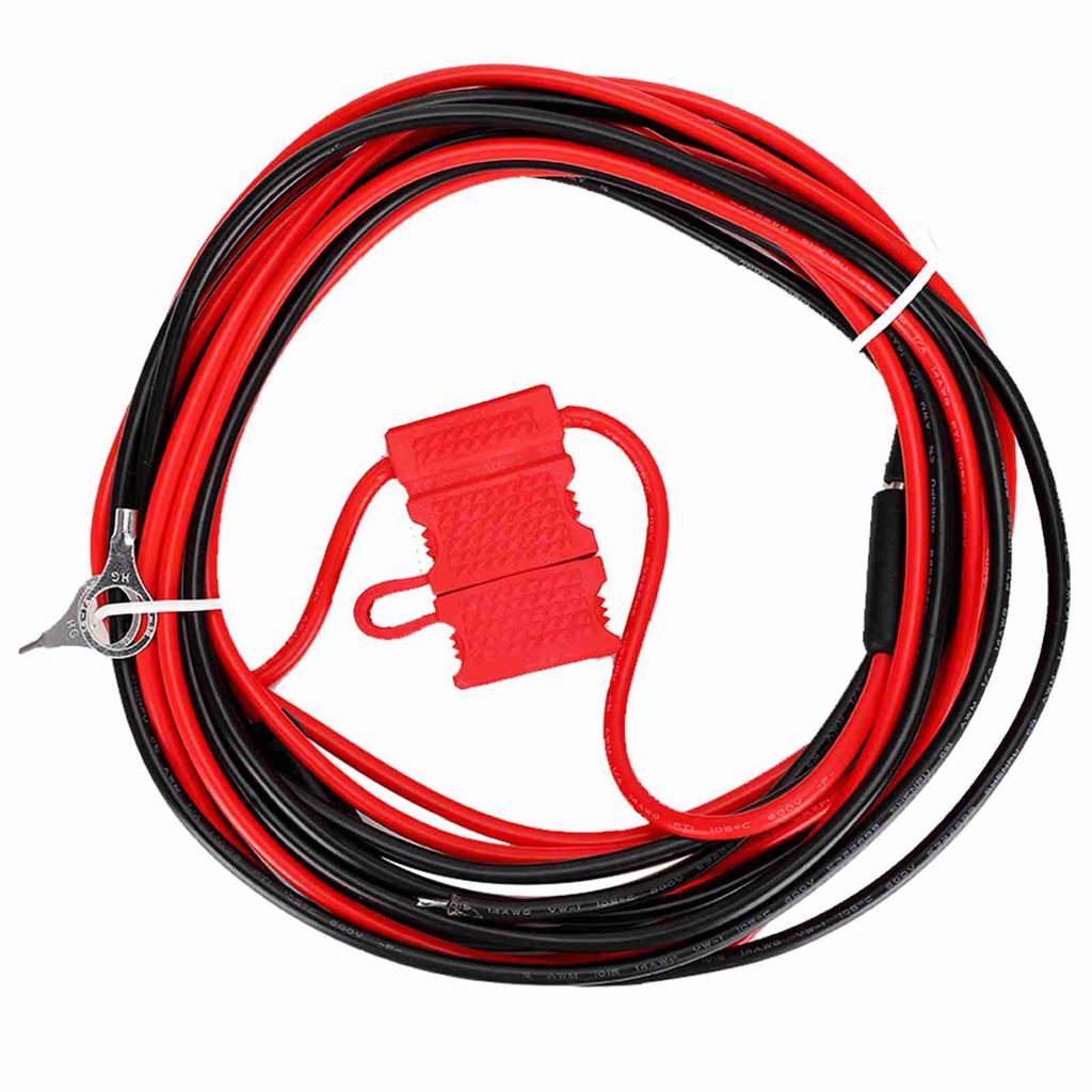 HKN4137A ABS   Metal Power Cord with Buckle for MOTOROLA Mobile Radio Black Red