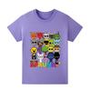 Popular Rhythm Box/Sprunki Cartoon Print Girls' Short Sleeve T-shirt