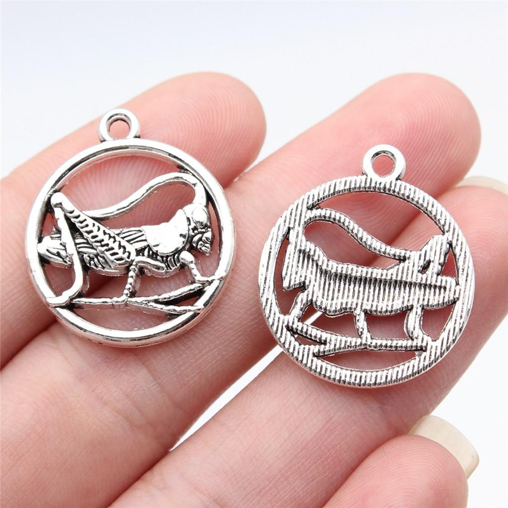 Żaby Owady Stworzenia Ogrodowe Amulet Antyczny Brąz Stop Cynku Materiały do Tworzenia Biżuterii Styl Dziecięcy Bransoletka Amulety