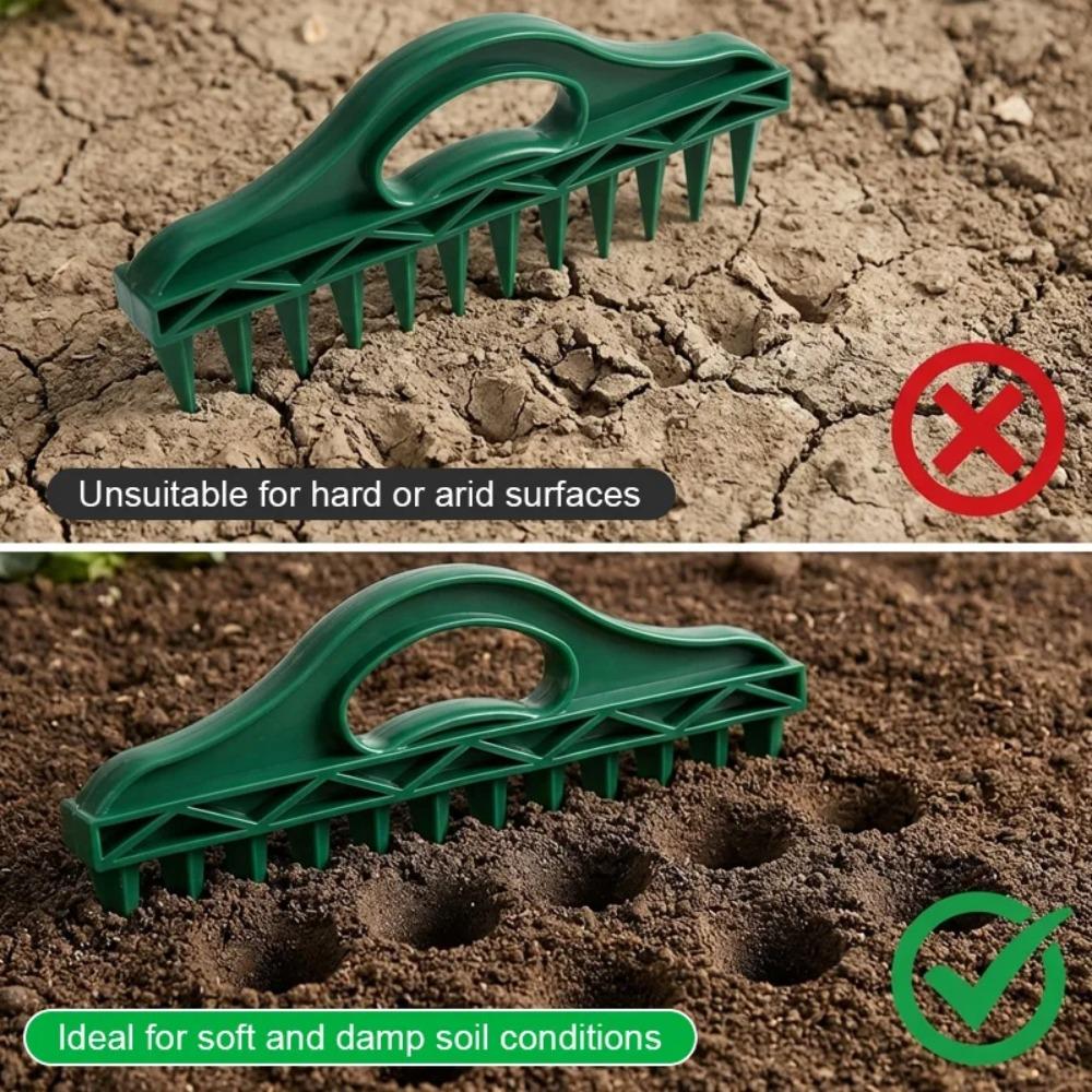 Seeds Handheld Spreader Seed in Gardening Punching Tool Manual Soil Portable Spacer Soil Puncher Planting Seeds Soil Loosening