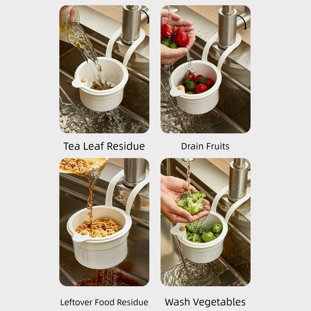 Detachable Sink Hanging Strainer Basket Fruit Clean Filter Rack  Kitchen Accessories