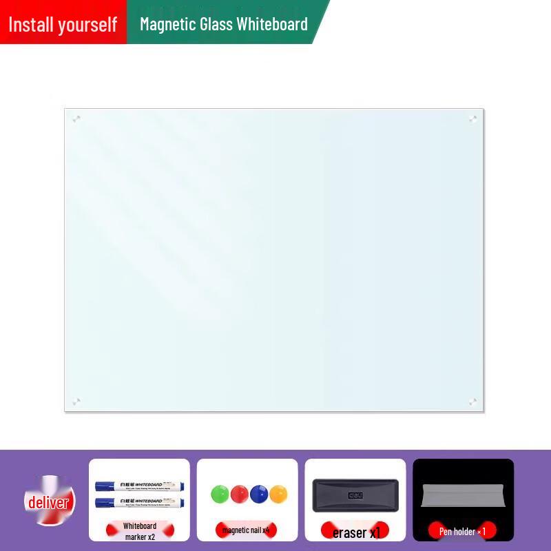 Deli Magnetic Tempered Glass Whiteboard