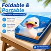 Happy Duck Water Splash Beach Towel Sand Free Flat Print Microfiber Large Bath Towel For Kids Holiday Party Gift Outdoor Use