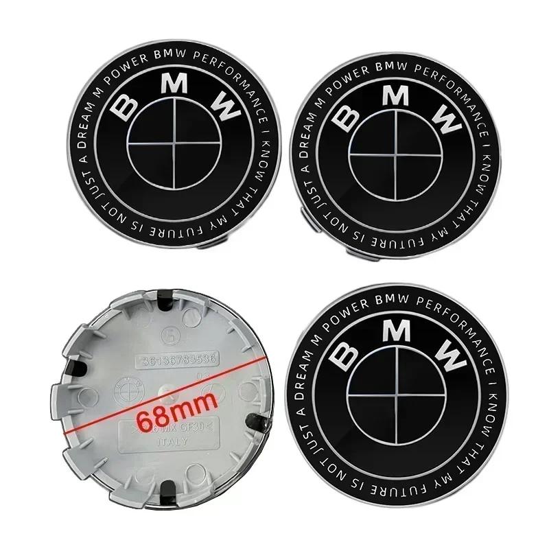 4 Stück 56/68mm Auto Radnabenkappen Auto Felgenabdeckungen Für BMW E36 E46 E53 E90 E60 E61 E93 E87 X3 X5 F30 F20 F10 G30 Zubehör