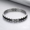 Heren RVS 5-delige schakelarmband voor Man Vrouw Sieraden Waterdicht Cadeaus Armbanden 8MM Breedte Horlogeband Stijl