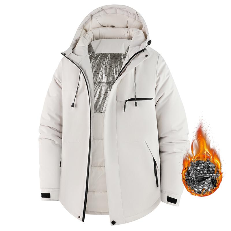 Зимнее хлопковое пальто для пары, куртка для хайкинга, уличная ветрозащитная и холодостойкая толстая теплая хлопковая куртка для пары L