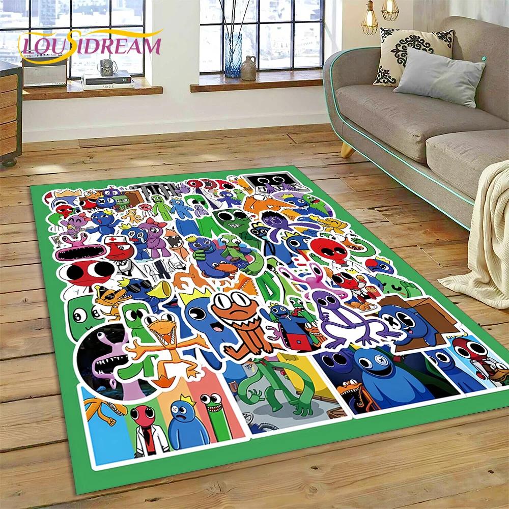 27 Style 3D R-Rainbows Friends Cartoon Carpet Rug for Home Living Room Bedroom Sofa Doormat Decor,kids play Non-slip Floor Mat