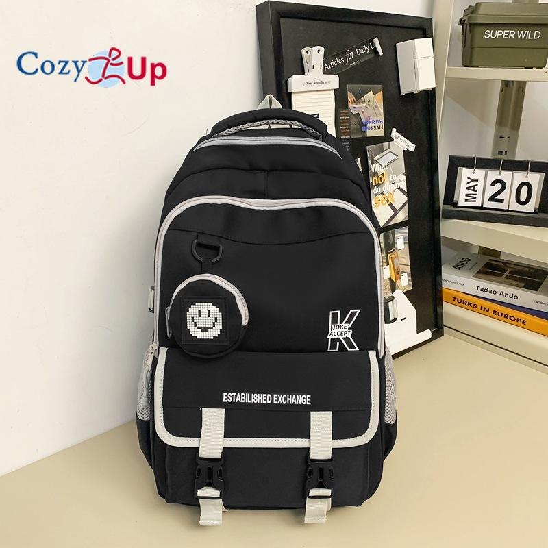 Легкий и удобный студенческий рюкзак. Рюкзак большой вместимости. 30x18x48cm бежевый — фото 8