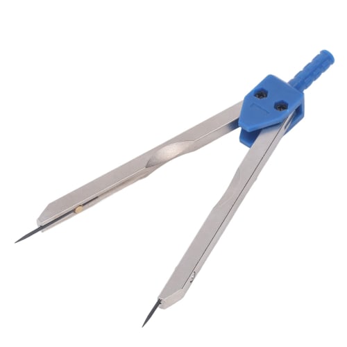 Stainless Steel ECG Caliper with Clear Graduations, High-Precision Nursing Measurement Tool (Blue)