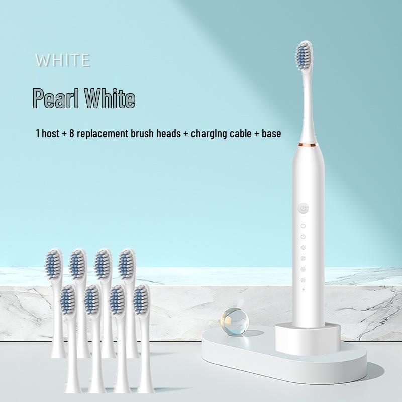 Rechargeable Sonic Electric Toothbrush for Adults: Soft Bristle, Smart, Couple-Friendly Model.