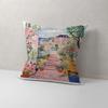 Květinová zahrada Barevný umělecký tisk Polštář Dárky Domácí kancelářské vybavení Ložnice Pohovka Potah na polštář do auta pouzdro 45x45cm