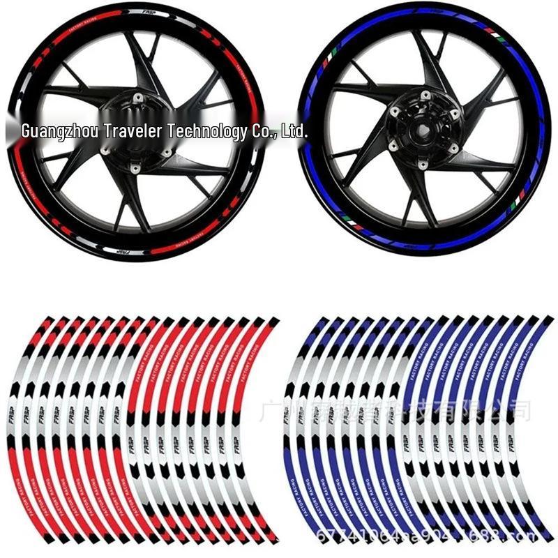 Reflecterende Velgtape 17"-18" voor Honda & Kawasaki Motorfiets- en Autovelgen