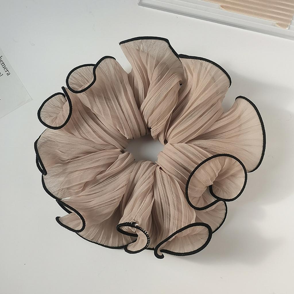 Oversized Scrunchies Rubber Hair Ties Elastic Hair Bands Girs Ponytail Hairstyle Smooth Satin Hair Rings For Women Accessories