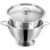 Zuppiera in Acciaio Inossidabile con Coperchio con Slot per Mestolo 4.5L
