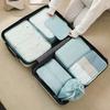 7Pcs/Set Folding Travel Storage Bags Digital Toiletries Shoes Clothes Organizer Suitcase Clothes Tidy Pouch Packing Cubes Set
