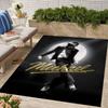 Michael Jackson Design Teppich - Rutschfest, Weich & Gemütlich Bodenmatte für Wohnzimmer, Schlafzimmer, Büro - Dekokarte für Innen/Außen