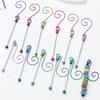 Beadable Metal Christmas Hangers For Crafting And Tree Decoration Colorful Hanging Hook Craft Accessories