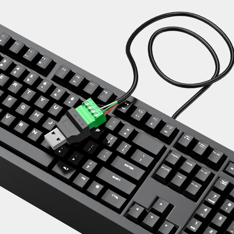 USB 2.0 Male And Female Connector USB Turn 4Pin Terminal For DIY Projects, Charge And Data Transfer Support