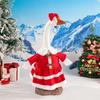Christmas Theme Christmas Porch Goose Outfits Handcrafted Santa Claus Goose Clothes  Seasonal Decor